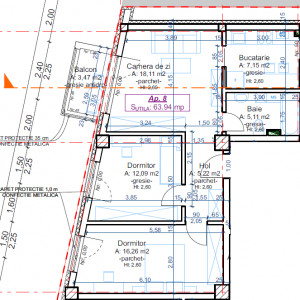 Apartamente nou finalizat, 3 camere 65,50 mp, cu CF, zona Garii North Side Residence